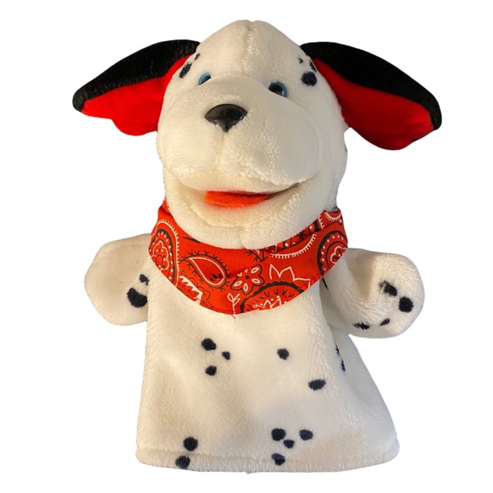 Vintage Kids II Dalmatian Dog Hand Puppet Plush 10” 1995 Stuffed Animal Toy